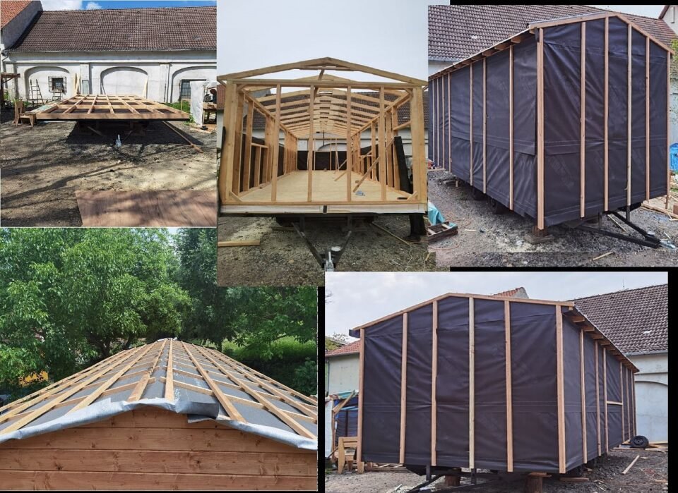 Stavba dřevěné chaty krok za krokem